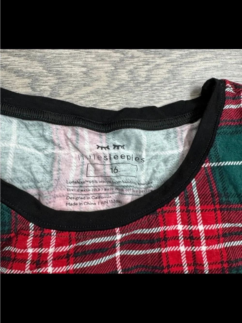 little sleepies Fireside Plaid pajama set